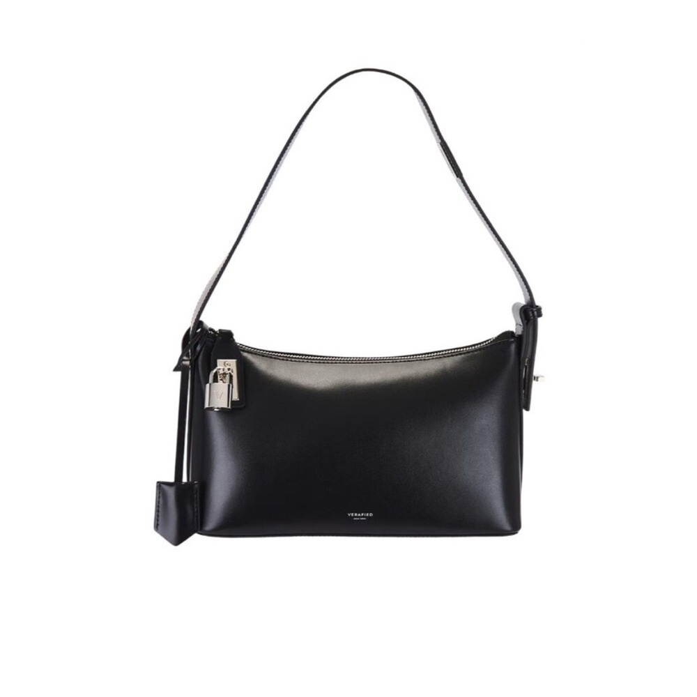⚡️FLASH SALE⚡️VERAFIED New York Hobo Bag (black with silver hardware)